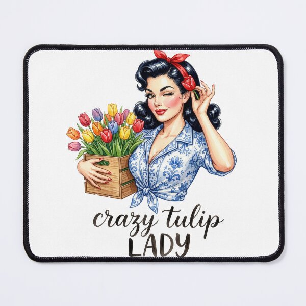 Item preview, Crazy Tulip Lady designed and sold by chicdeboutique.