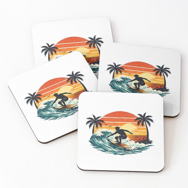 Item preview, Sunset Surfer Retro Beach Vibes | Vintage Surfing Graphic Tee designed and sold by Octupussy.