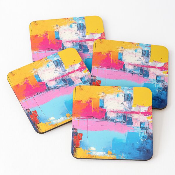 Item preview, Good Vibes Painting – Colorful Abstract Joy designed and sold by helgekerler.
