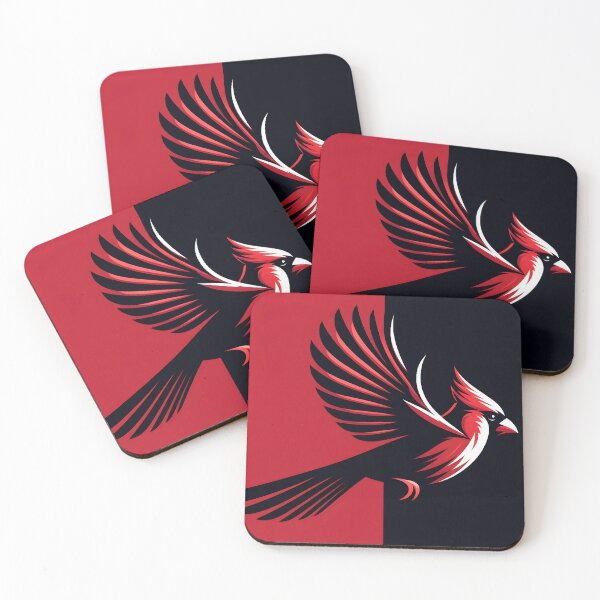 Item preview, Bold Cardinal In Flight Red Gradient Wings Art designed and sold by PandaTShirtShop.