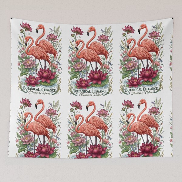Item preview, Botanical Elegance Pink Flamingo designed and sold by Sovereign Supply Co..