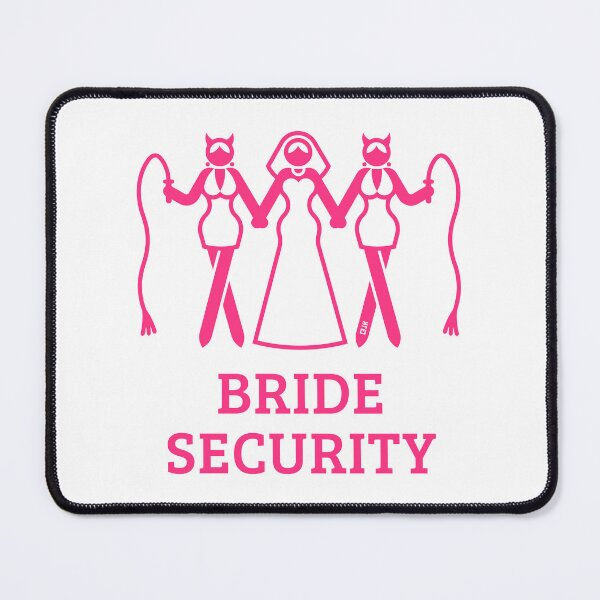 Item preview, Bride Security (Bachelorette Party / Hen Night / Whip / Pink) designed and sold by MrFaulbaum.