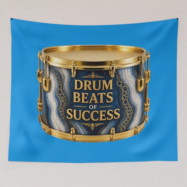 Item preview, Drum Beats of Success – Luxury Sapphire Geode Drum Art designed and sold by annenambiro.