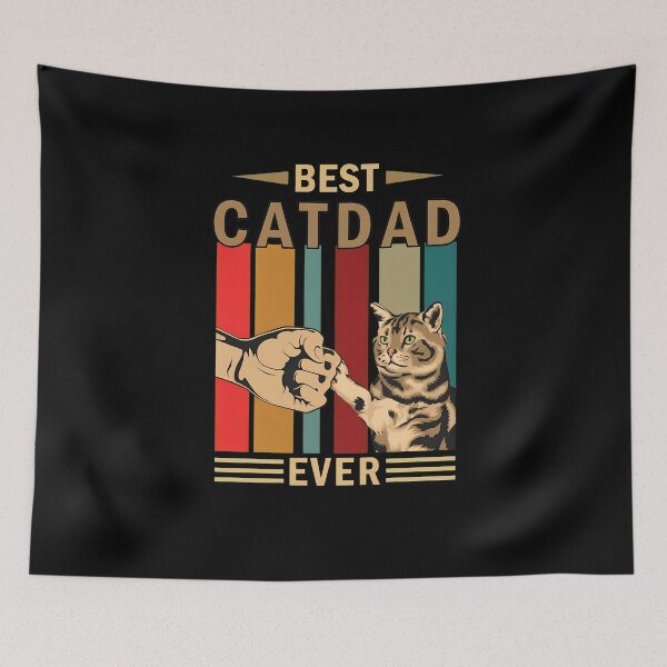 Item preview, Best Catdad Ever Fist Bump T-Shirt designed and sold by StranHabesre51.