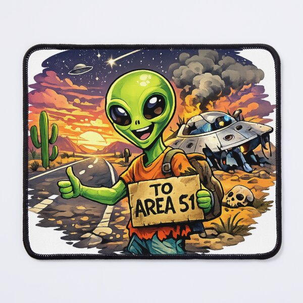 Item preview, Hitchhiking to Area 51 designed and sold by Freak Dimension.