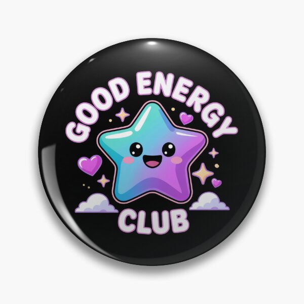Item preview, Good Energy Club Kawaii Star T-Shirt & Sticker – Cute Positive Vibes Pastel Aesthetic Gift for Dreamers, Students & Self-Care Lovers designed and sold by GemBob Creations.