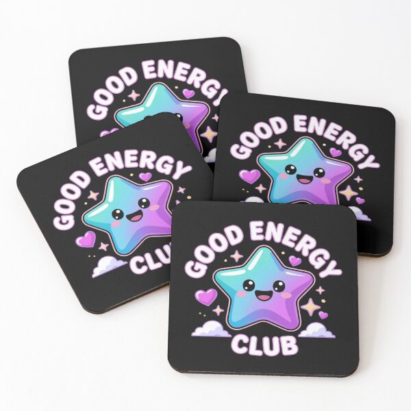 Item preview, Good Energy Club Kawaii Star T-Shirt & Sticker – Cute Positive Vibes Pastel Aesthetic Gift for Dreamers, Students & Self-Care Lovers designed and sold by GemBob Creations.