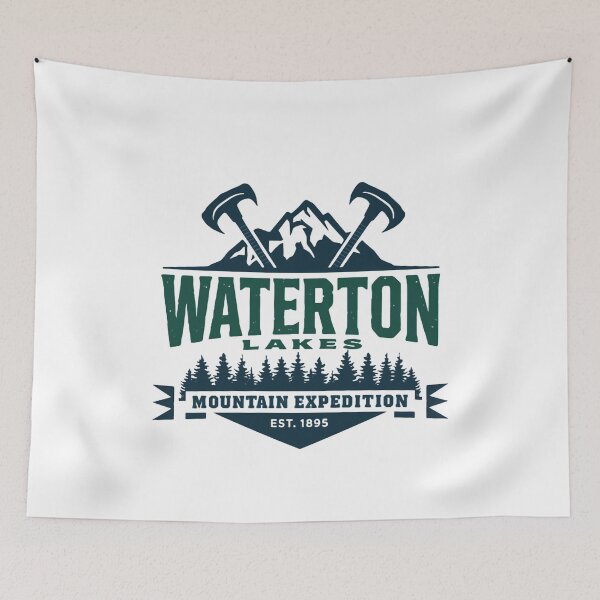 Item preview, Waterton Lakes Mountain Expedition Est. 1895 Outdoor Adventure National Park Travel Hiker designed and sold by JonesFlora2025.