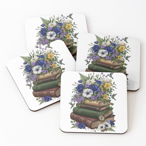 Item preview, Vintage Books Floral Hummingbird designed and sold by Sovereign Supply Co..