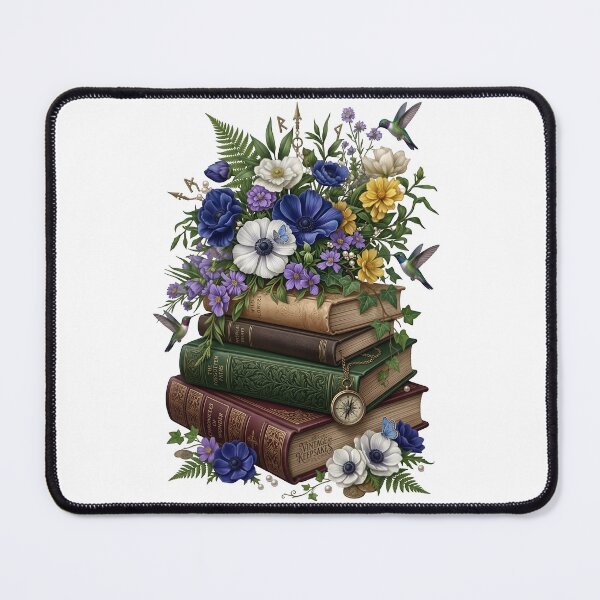 Item preview, Vintage Books Floral Hummingbird designed and sold by Sovereign Supply Co..