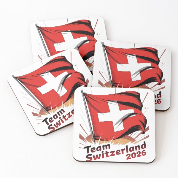Item preview, Team Switzerland 2026 Fan Flag T-Shirt V5 designed and sold by DBWStudios.