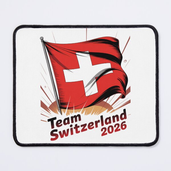 Item preview, Team Switzerland 2026 Fan Flag T-Shirt V5 designed and sold by DBWStudios.