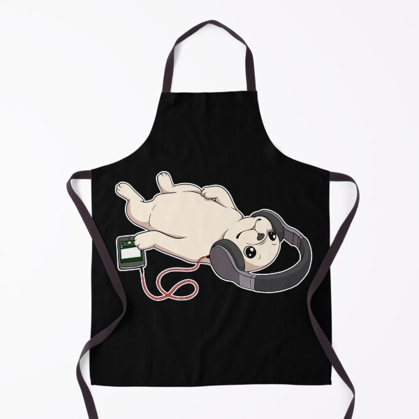 Item preview, Lazy Pug Listening to Music designed and sold by Othala888.