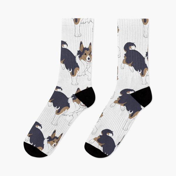 Item preview, Happy Corgi (Black Tricolor) designed and sold by CosmicFatality.