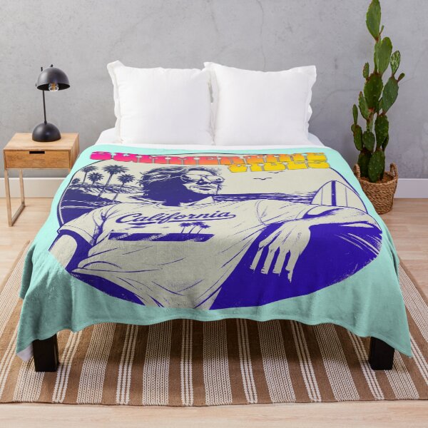 Item preview, Summertime Vibes Retro Surfer | California Beach 70s Vintage Graphic Tee Sticker designed and sold by Analog Threads & Goods.