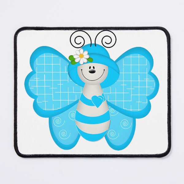 Item preview, Cute Blue Butterfly Cartoon Sticker | Kawaii Butterfly Art for Kids Nursery Decor designed and sold by Mahmoud Salah.