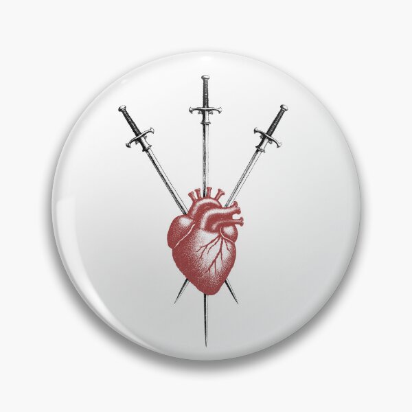 Item preview, Three of Swords | Sacred Heart Tarot Design designed and sold by Zephiel Aetheriun.