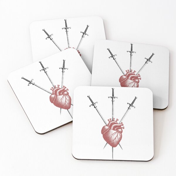 Item preview, Three of Swords | Sacred Heart Tarot Design designed and sold by Zephiel Aetheriun.