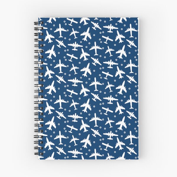 Item preview, Blue and White Aeroplanes Silhouette Pattern designed and sold by CreativeTwins.