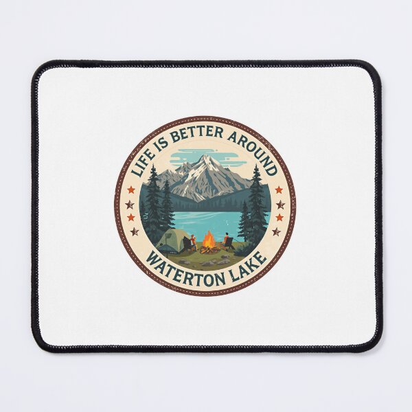 Item preview, Life Is Better Around Waterton Lake Camping Outdoors National Park Traveler designed and sold by JonesFlora2025.