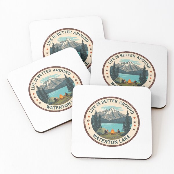 Item preview, Life Is Better Around Waterton Lake Camping Outdoors National Park Traveler designed and sold by JonesFlora2025.