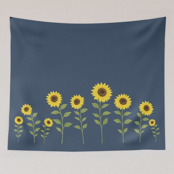 Item preview, Midnight Garden Sunflower Border Aesthetic designed and sold by MOONLIT MIRAGE.