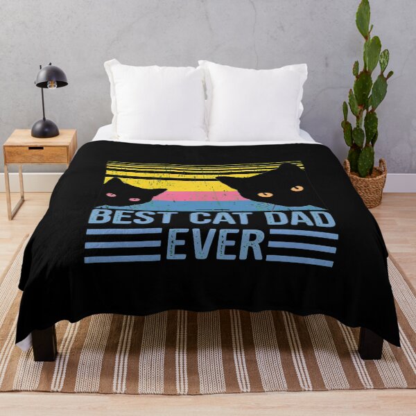 Item preview, BEST CAT DAD EVER Peeking Cats Retro designed and sold by StranHabesre51.