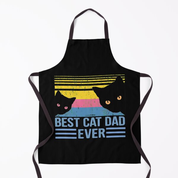 Item preview, BEST CAT DAD EVER Peeking Cats Retro designed and sold by StranHabesre51.