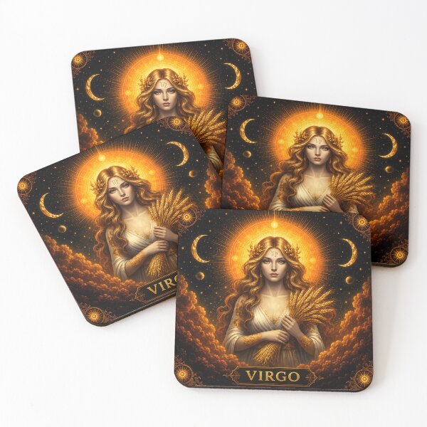 Item preview, Radiant Virgo Goddess Celestial Maiden of the Harvest designed and sold by Clavivs.