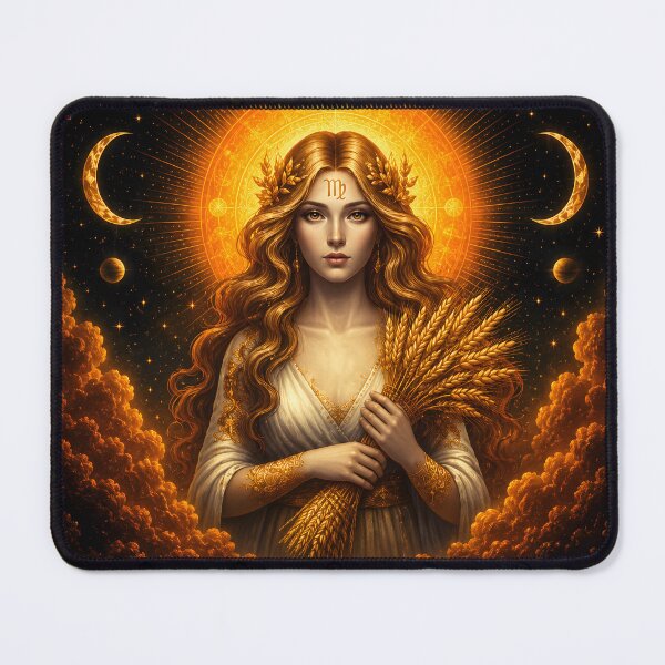 Item preview, Radiant Virgo Goddess Celestial Maiden of the Harvest designed and sold by Clavivs.