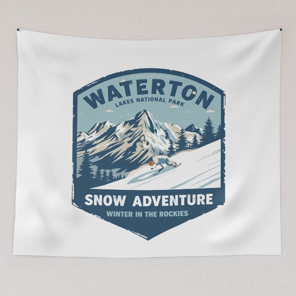 Item preview, Waterton Lakes National Park Snow Adventure Winter In The Rockies Canadian Explorer designed and sold by JonesFlora2025.