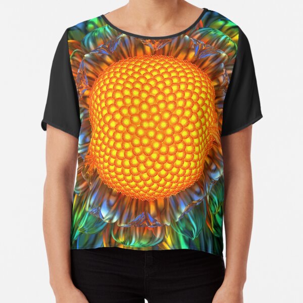 Sunburst Daisy Chiffon Top