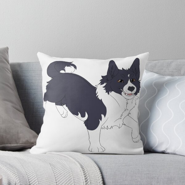 Item preview, Happy Corgi (Black & White) designed and sold by CosmicFatality.