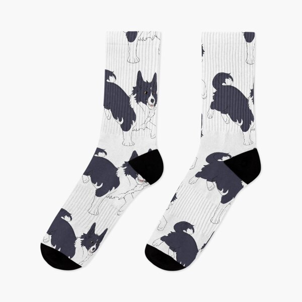 Item preview, Happy Corgi (Black & White) designed and sold by CosmicFatality.