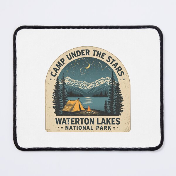 Item preview, Camp Under The Stars Waterton Lakes National Park Camping Outdoors Adventure designed and sold by JonesFlora2025.