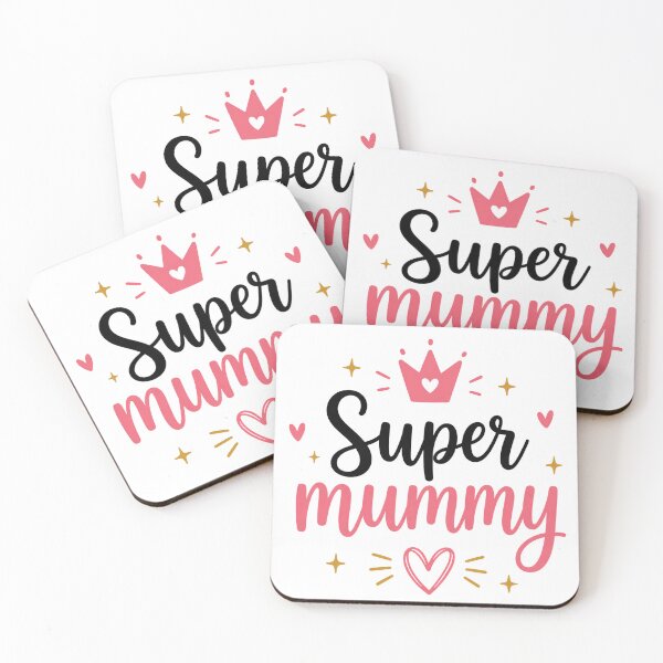 Item preview, Super Mummy – Cute Mother’s Day Crown & Heart Design designed and sold by jomanadesigns.