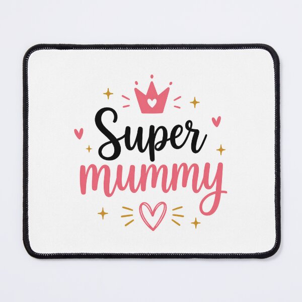Item preview, Super Mummy – Cute Mother’s Day Crown & Heart Design designed and sold by jomanadesigns.