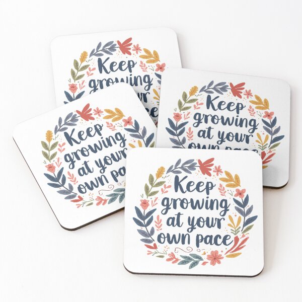 Item preview, Aesthetic "Keep Growing" Positive Affirmation designed and sold by Stickers-maker2.