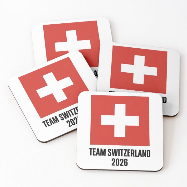 Item preview, Team Switzerland 2026 Fan Flag T-Shirt V6 designed and sold by DBWStudios.