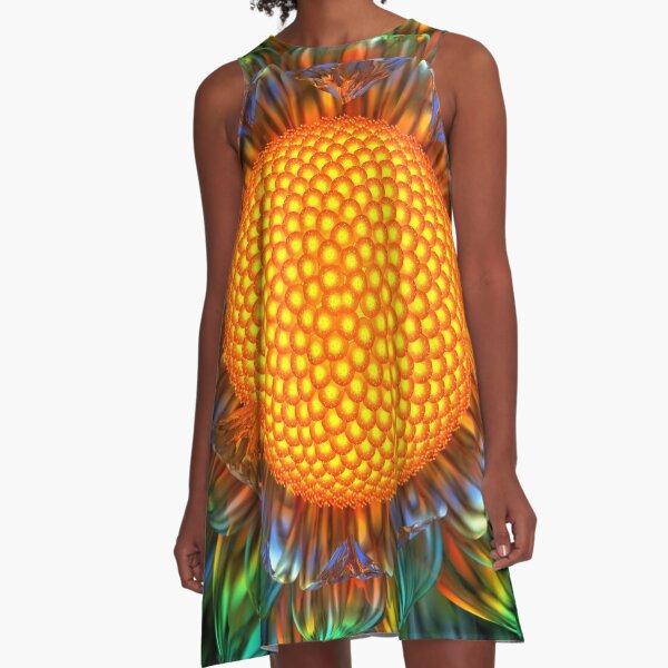 Sunburst Daisy A-Line Dress