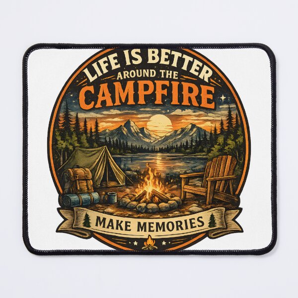 Item preview, Life Is Better Around the Campfire designed and sold by PatiImagination.