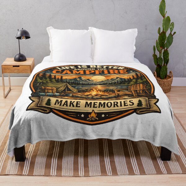 Item preview, Life Is Better Around the Campfire designed and sold by PatiImagination.
