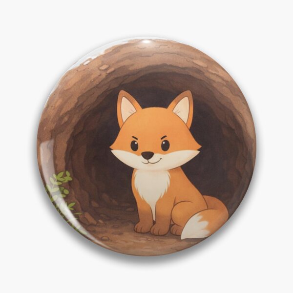 Item preview, Cozy Little Fox in a Den - Cute Forest Animal Illustration designed and sold by Inka Moon Design.