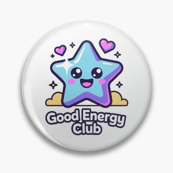Item preview, Good Energy Club Kawaii Star T-Shirt & Sticker – Cute Positive Vibes Pastel Aesthetic Gift for Self-Care Lovers, Students & Dreamers designed and sold by GemBob Creations.