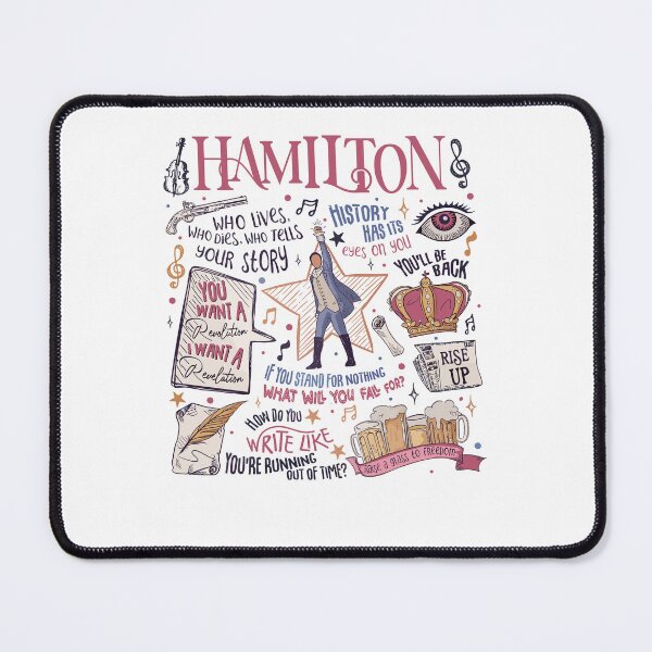 Item preview, Hamilton Musical Quotes Broadway Theater Fan Collage designed and sold by phoebelevine.