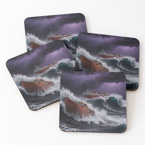 Item preview, "Violent Tempest-Ships in Peril" designed and sold by SkyKing Ron.