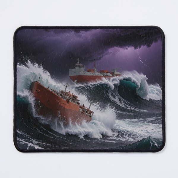 Item preview, "Violent Tempest-Ships in Peril" designed and sold by SkyKing Ron.