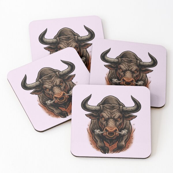 Item preview, Angry Bull Head Mascot | Fierce Charging Bull Vector Design  designed and sold by arifali786.