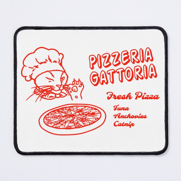 Item preview,  Pizzeria Gattoria - Funny Pizza Box Cat designed and sold by Scolliecat.