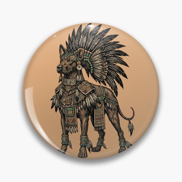 Item preview, Xoloitzcuintli Aztec Warrior Dog Headdress designed and sold by d247.